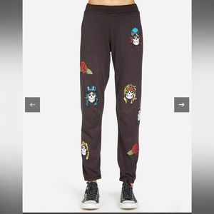 LAUREN MOSHI GUNS AND ROSES PANTS SIZE SMALL